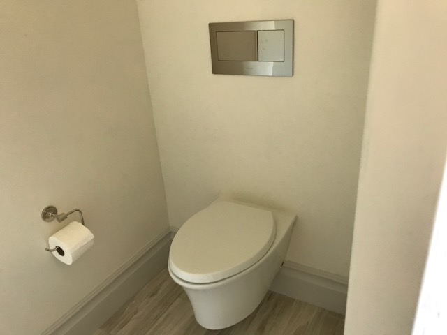 A Clean And Clear Toilet Plumbing Project Finished
